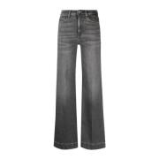 7 For All Mankind Vida vidbrädda vida jeans Gray, Dam