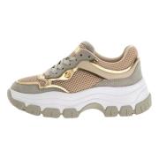 Guess Brecky Sneaker, Stiliga Sneakers Beige, Dam