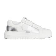 Calvin Klein Jeans Vita Chunky Låga Top Sneakers White, Dam