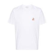 Maison Kitsuné Vit Speedy Fox T-shirt White, Herr