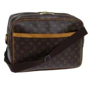 Louis Vuitton Vintage Pre-owned Canvas axelremsvskor Brown, Dam