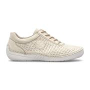 Rieker Beige Sneakers för Kvinnor Beige, Dam