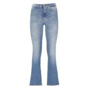 Dondup Blå Jeans med Logopatch Blue, Dam