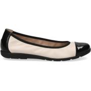 Caprice Beige Casual Ballerina Flats Beige, Dam