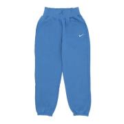 Nike Högmidjade Oversized Fleece Sweatpants Blue, Dam