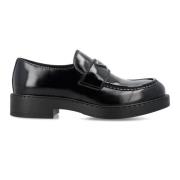 Prada Choklad Loafer Skor Black, Herr