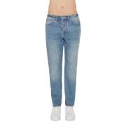 Armani Exchange Blå Tapered Fit Jeans Aw23 Blue, Herr