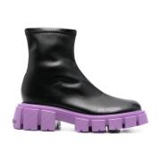 Love Moschino Svarta Ankelboots för Kvinnor Black, Dam