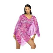 4Giveness Regnbåge Boa Strand Cover Up Pink, Dam
