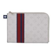 Louis Vuitton Vintage Pre-owned Canvas kuvertvskor White, Dam