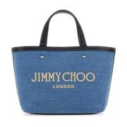 Jimmy Choo Mini Denim Marli Handväska Blue, Dam