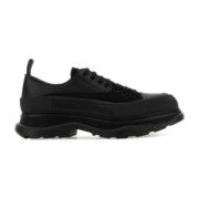 Alexander McQueen Svarta Tread Slick Sneakers Black, Herr