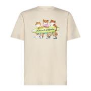 Maison Kitsuné Stiliga T-shirts och Polos Beige, Herr