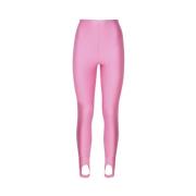 Andamane Rosa Nylon Leggings Andra Hud Passform Pink, Dam