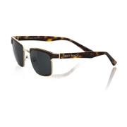 Frankie Morello Elegant Clubmaster solglasögon med tonade linser Brown...