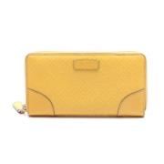 Gucci Vintage Pre-owned Laeder plnbcker Yellow, Dam