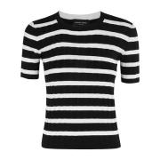 Roberto Collina Casual Bomull T-shirt Black, Dam