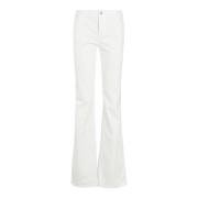 Ermanno Scervino Klassiska Bootcut Jeans för Kvinnor White, Dam