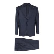 Tagliatore Single Breasted Suits Blue, Herr