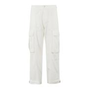 Frame Cargo Wide Leg Byxor White, Dam