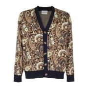 Drole de Monsieur Paisley Cardigan Multicolor, Herr