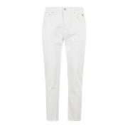 Roy Roger's Stiliga Denim Jeans i Vitt White, Herr