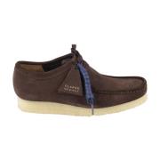 Clarks Stiliga Wallabee Skor för Män Brown, Herr