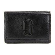 Marc Jacobs Trifold Mini Plånbok med Logo Black, Dam