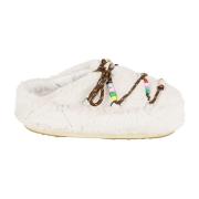 Moon Boot Faux Fur Bead Mule Tofflor White, Herr