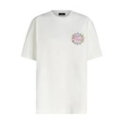 Etro Blommig Pegasus Broderad Vit T-shirt White, Dam
