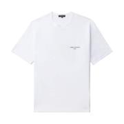 Comme des Garçons Logo-Print Bomull T-Shirt White, Herr