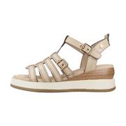 Carmela Trendiga Wedges Skor för Kvinnor Beige, Dam