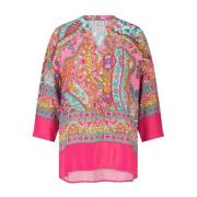 Emily Van den Bergh Färgglad Vår Tunic Löst Passform Multicolor, Dam