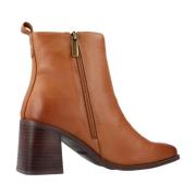 Carmela Elegant Heeled Boots Brown, Dam