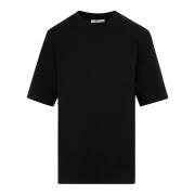 The Row Svart Bomull T-shirt Boxy Fit Black, Dam