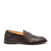 Alexander Hotto Brun Läder Loafer Sko Brown, Herr