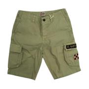 MC2 Saint Barth Bomull Bermuda Casual Shorts Green, Herr