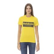 Baldinini Trendig bomulls-T-shirt Yellow, Dam