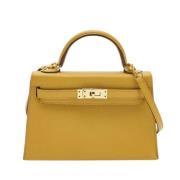 Hermès Vintage Pre-owned Laeder handvskor Yellow, Dam