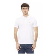 Baldinini Klassisk Vit Polo Shirt med Broderad Front White, Herr