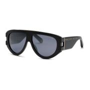 Philipp Plein Fyrkantiga solglasögon Svart Blank Stil Black, Unisex