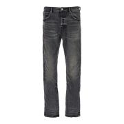 Purple Brand Svarta Slim Straight Jeans Black, Herr