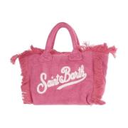 MC2 Saint Barth Terry Cloth Väska med Logo Pink, Dam