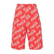 ERL Coca-Cola Print Shorts Red, Herr
