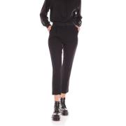 Marella Cropped Trousers Black, Dam