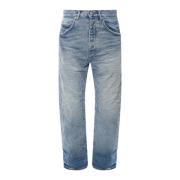 Purple Brand Blå Baggy Fit Wide Leg Jeans Blue, Herr