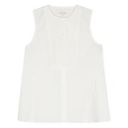 Maison Kitsuné Snygg Bib Top White, Dam