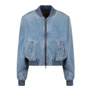 Diesel Denim Bomberjacka Blue, Dam