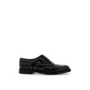 Church's Brogue Oxford Lace-ups med Micro Studs Black, Dam