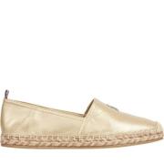 Tommy Hilfiger Guld Platt Espadriller Dam Skor Yellow, Dam